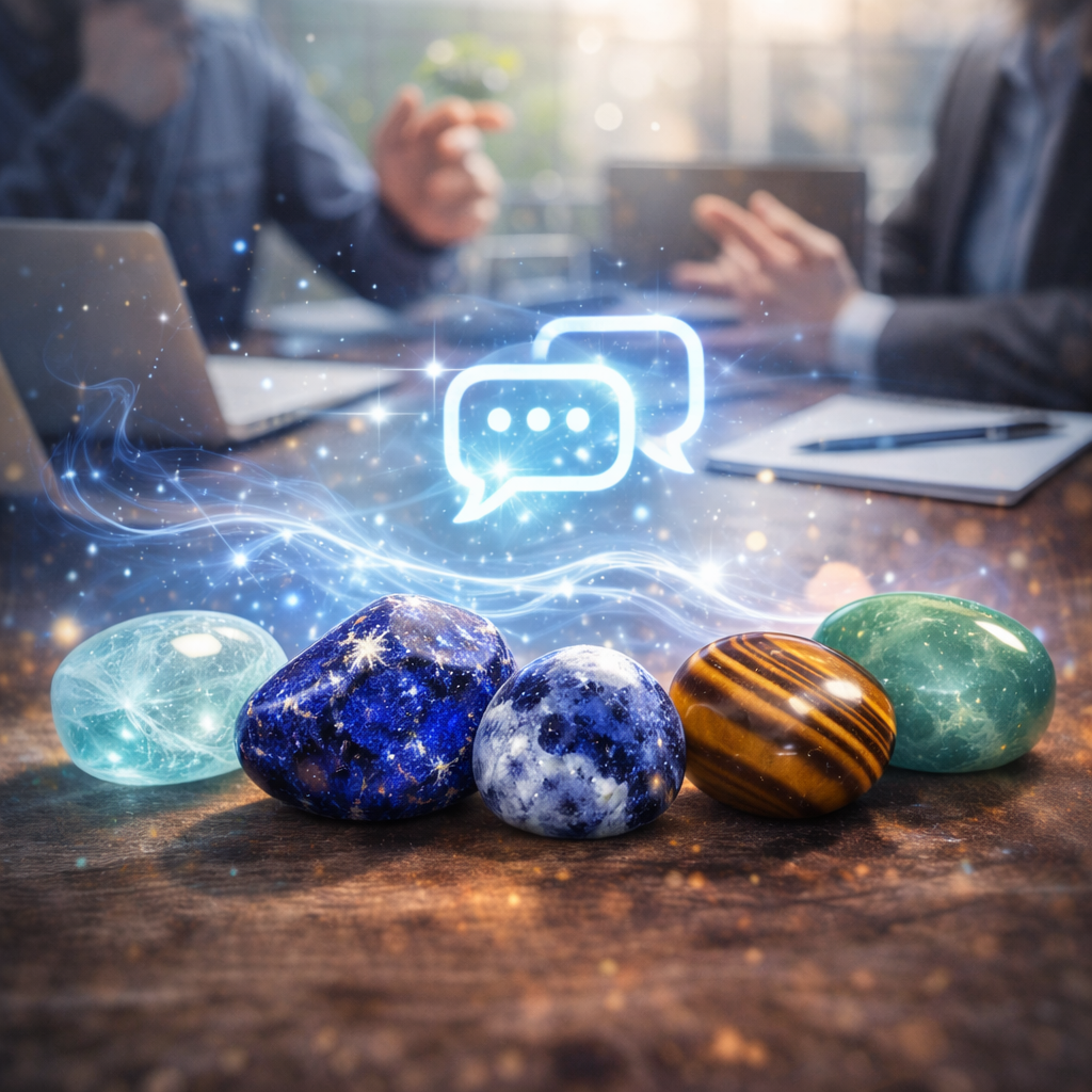 Lithothérapie et communication au travail | Pierres pour s’exprimer avec confiance