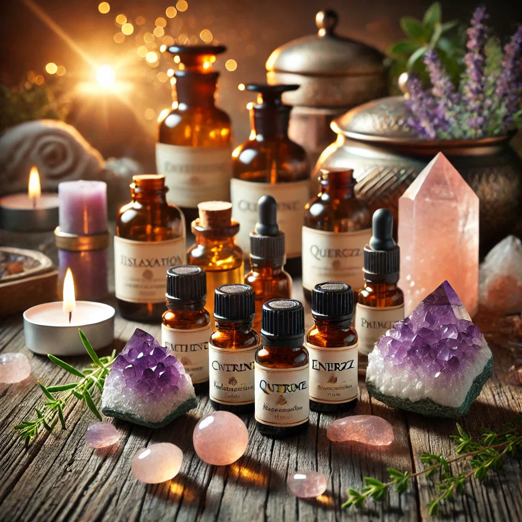 Comment associer huiles essentielles et pierres pour un bien-être complet
