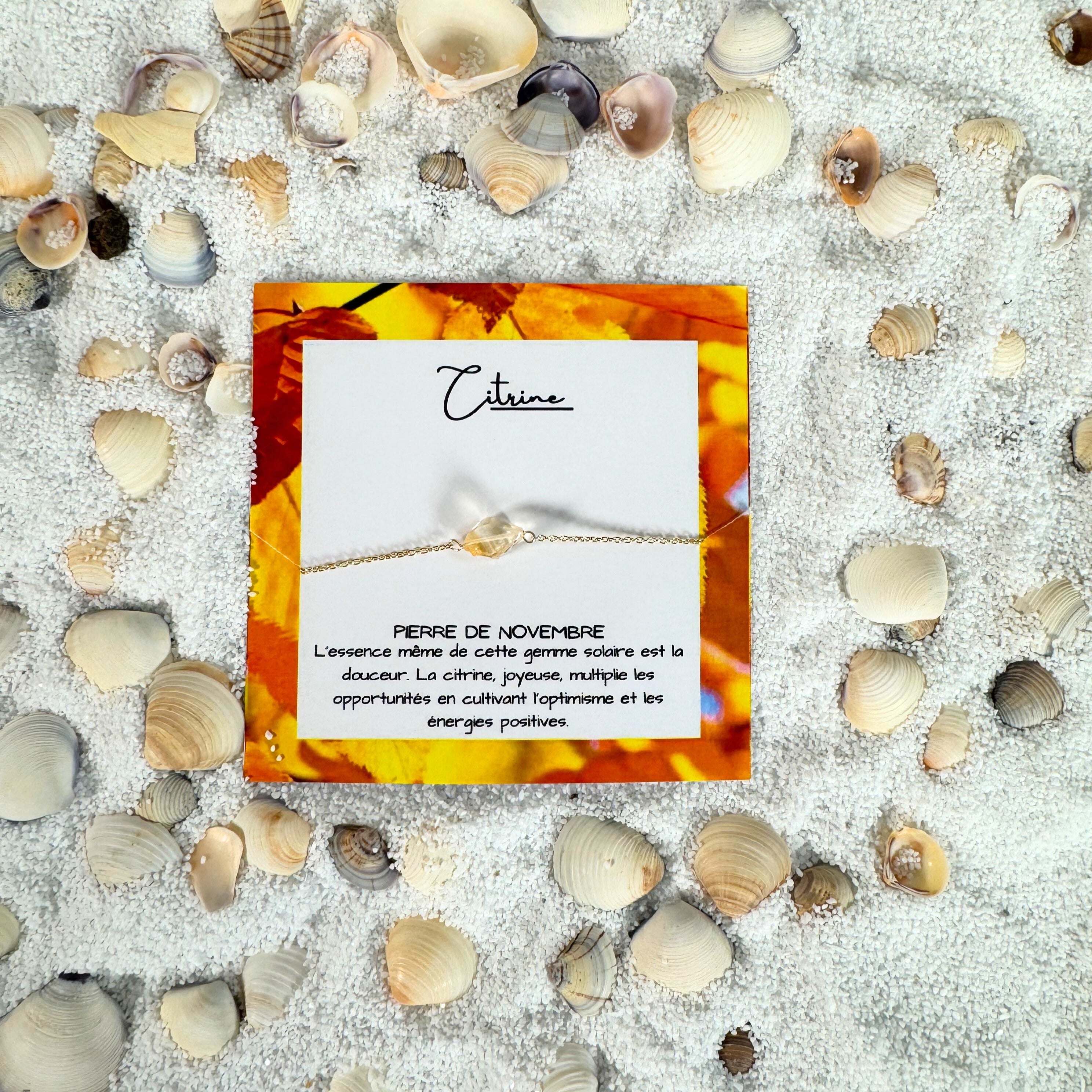 Bracelet de Novembre : Chaleur de Citrine - Pierre de Naissance