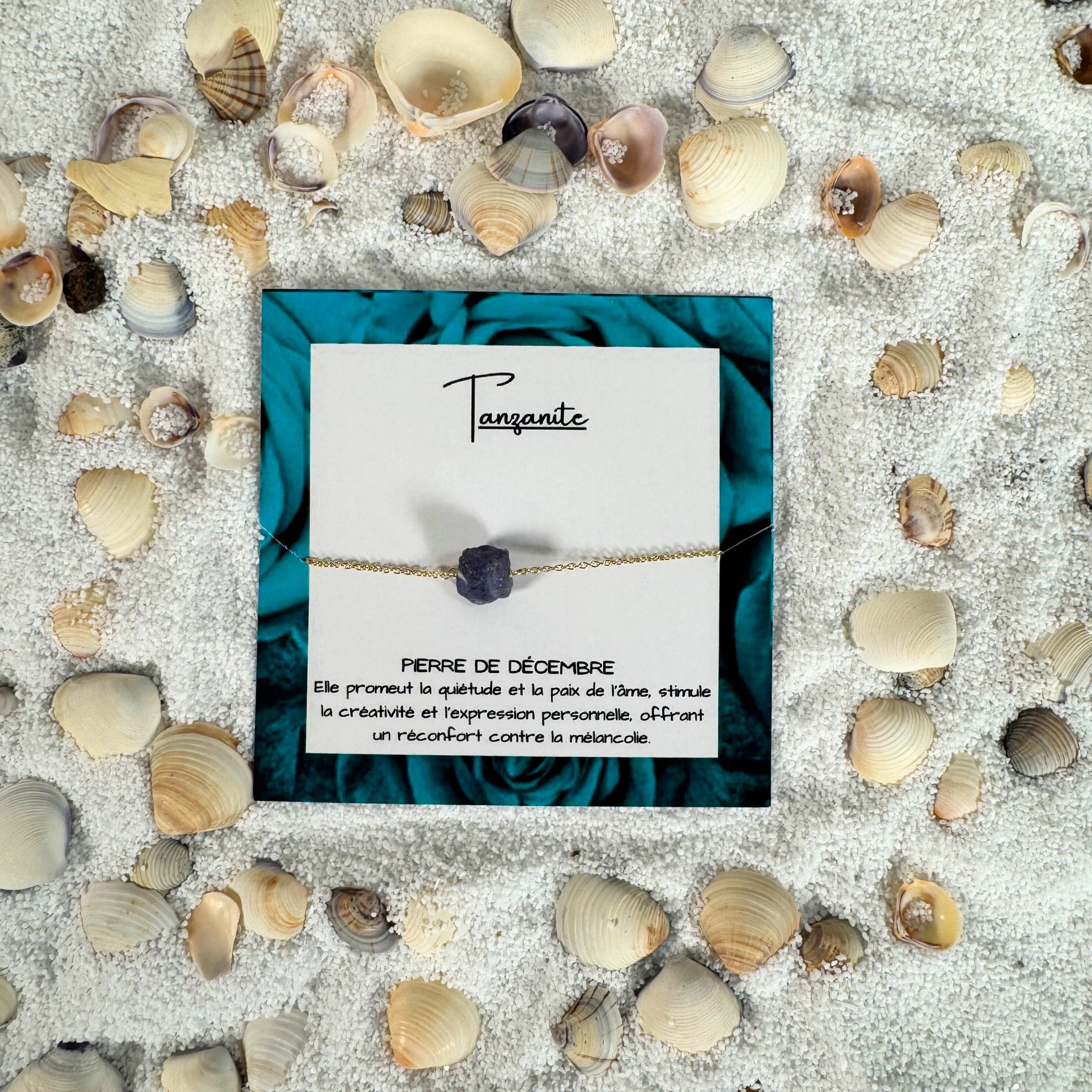 Bracelet de Décembre: Éclat de Tanzanite - Pierre de Naissance