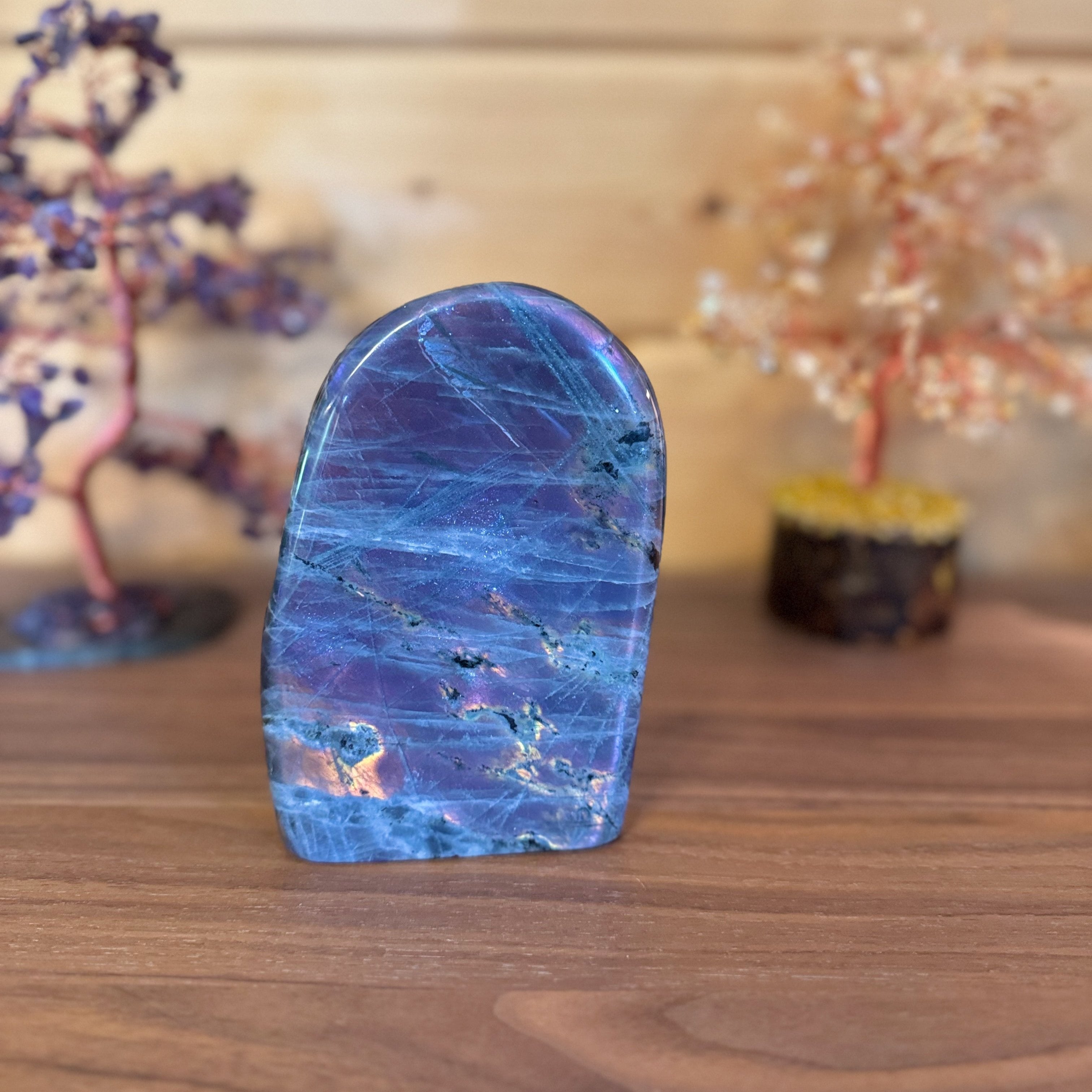 Labradorite rose complètement polie n°16