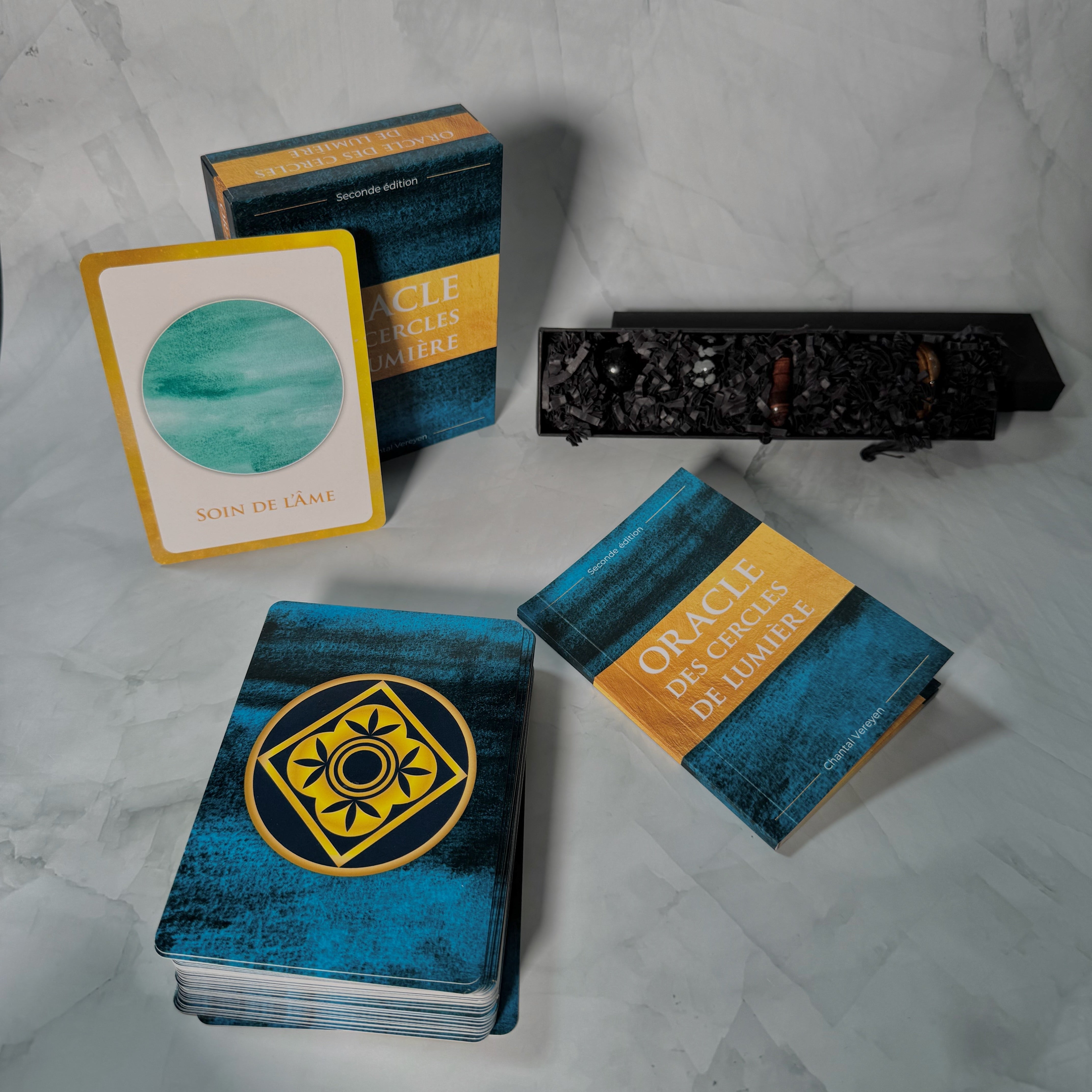 Oracle des cercles de lumière & Coffret Protection 5 pierres