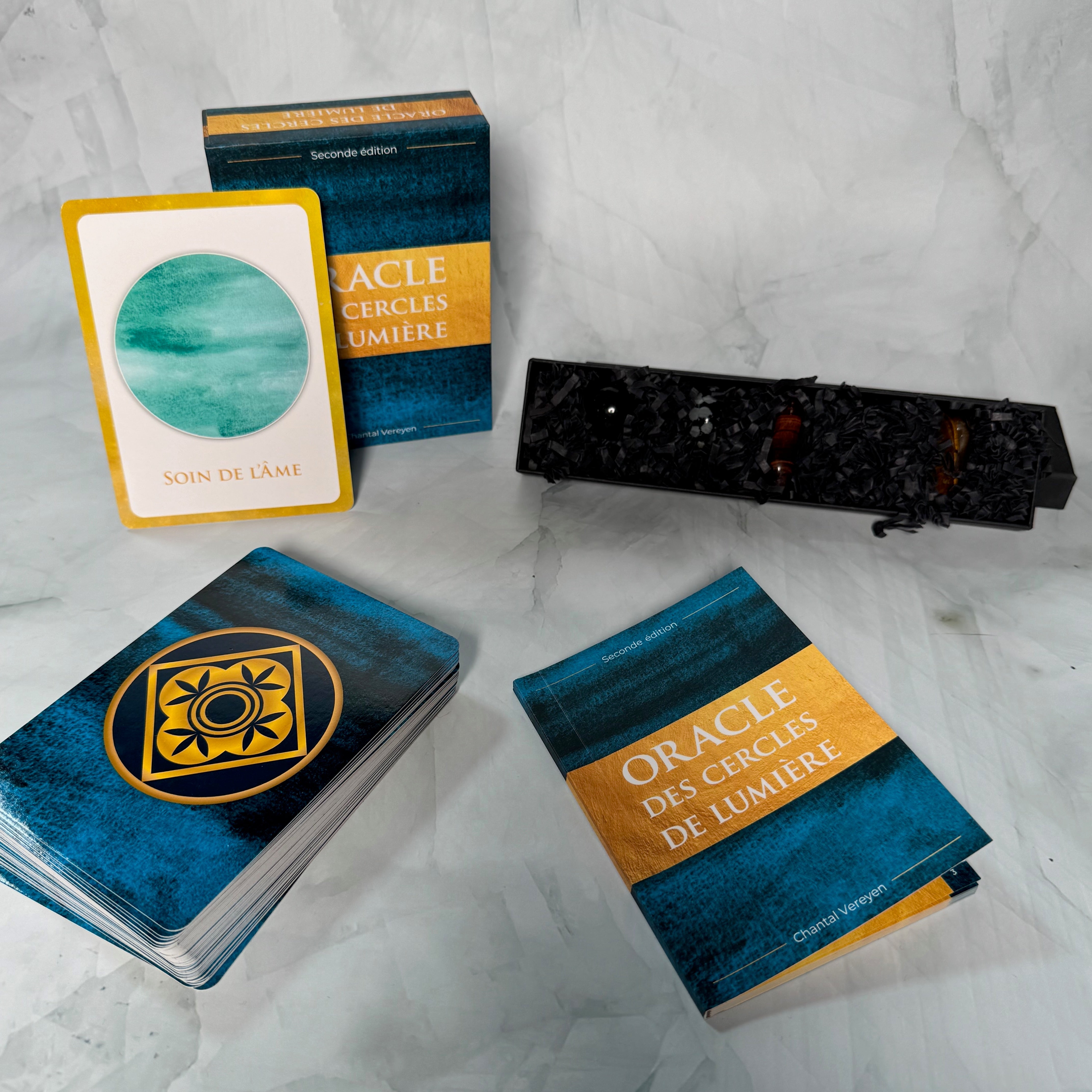 Oracle des cercles de lumière & Coffret Protection 5 pierres