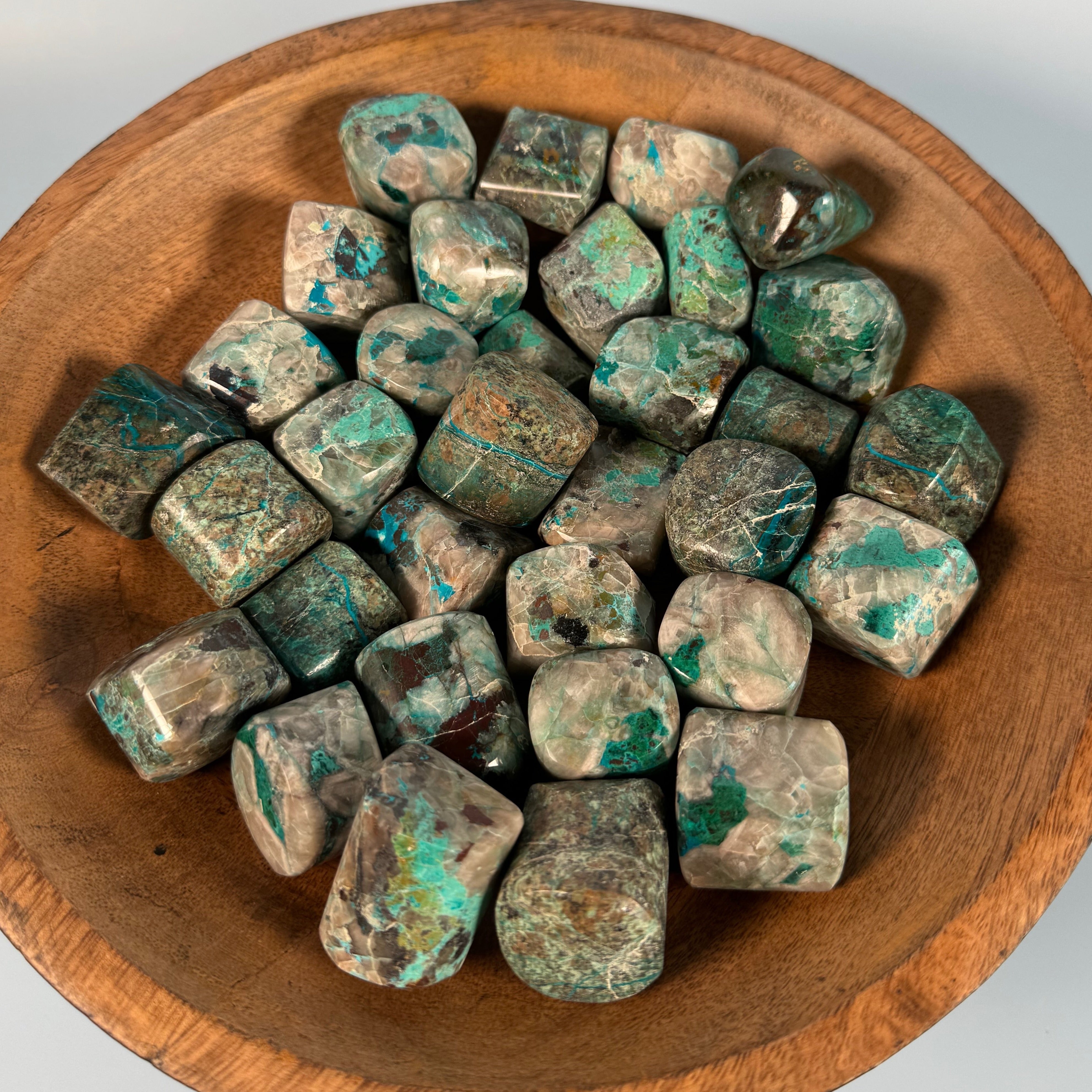Chrysocolle sur quartz