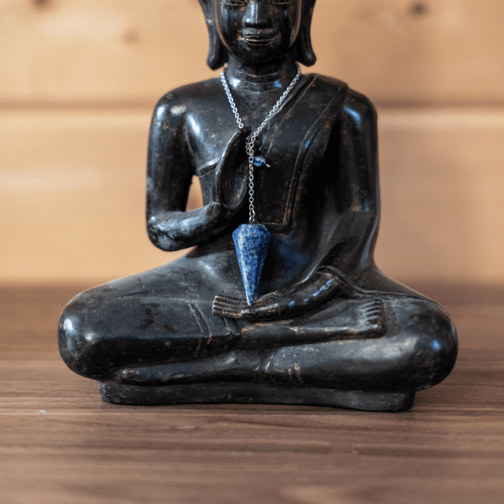 Pendule Lapis Lazuli - Pierre naturelle de lithothérapie - Chantal Vereyen