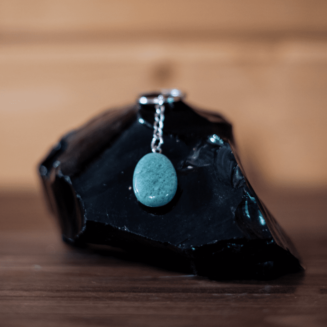 Porte-clés Aventurine verte - Pierre naturelle de lithothérapie - Chantal Vereyen