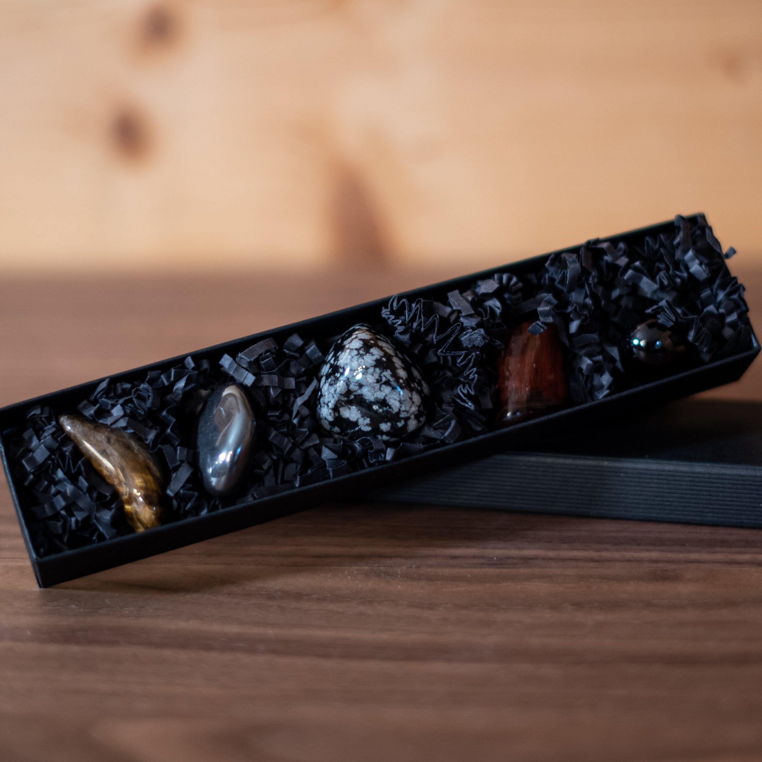 Coffret Protection - Pierre naturelle de lithothérapie - Chantal Vereyen