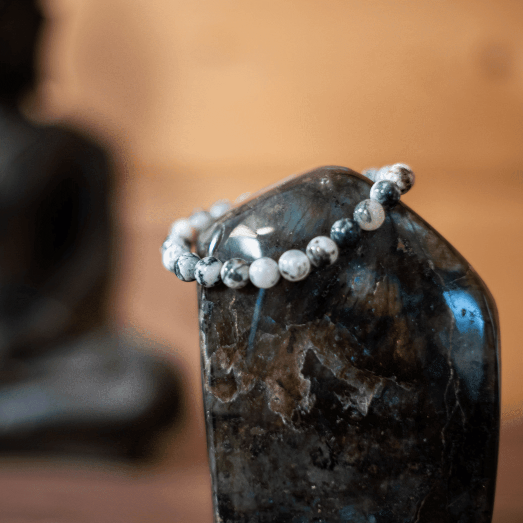 Bracelet Agate arbre - Pierre naturelle de lithothérapie - Chantal Vereyen