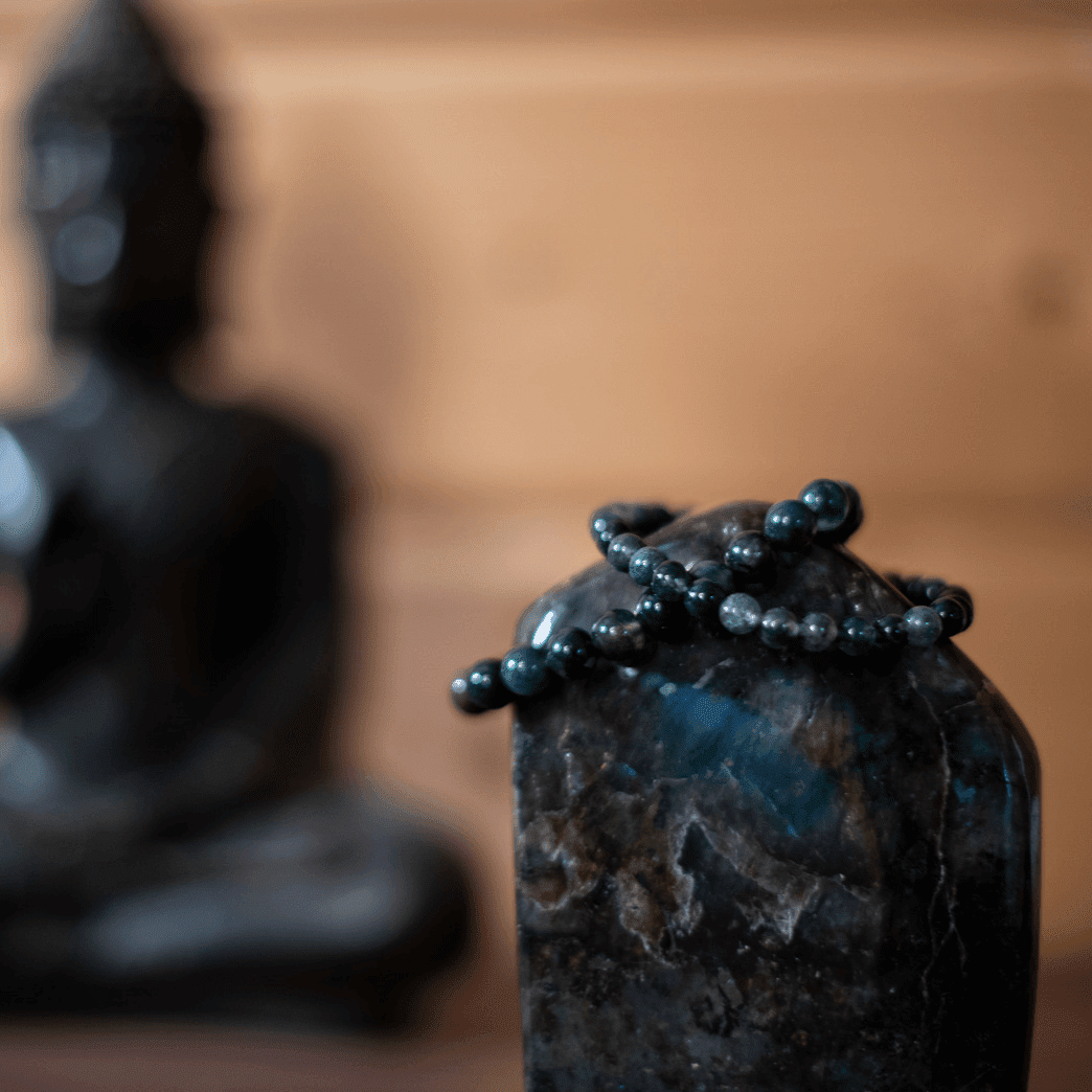 Bracelet Agate mousse - Pierre naturelle de lithothérapie - Chantal Vereyen