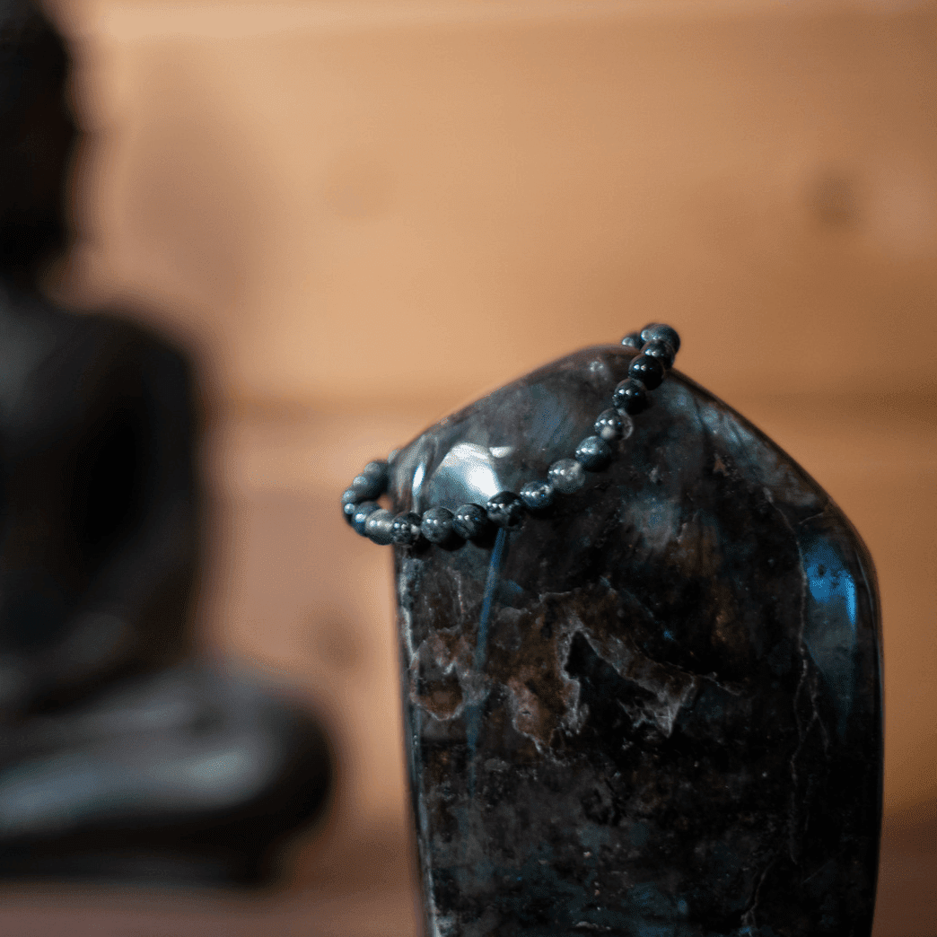 Bracelet Agate mousse - Pierre naturelle de lithothérapie - Chantal Vereyen