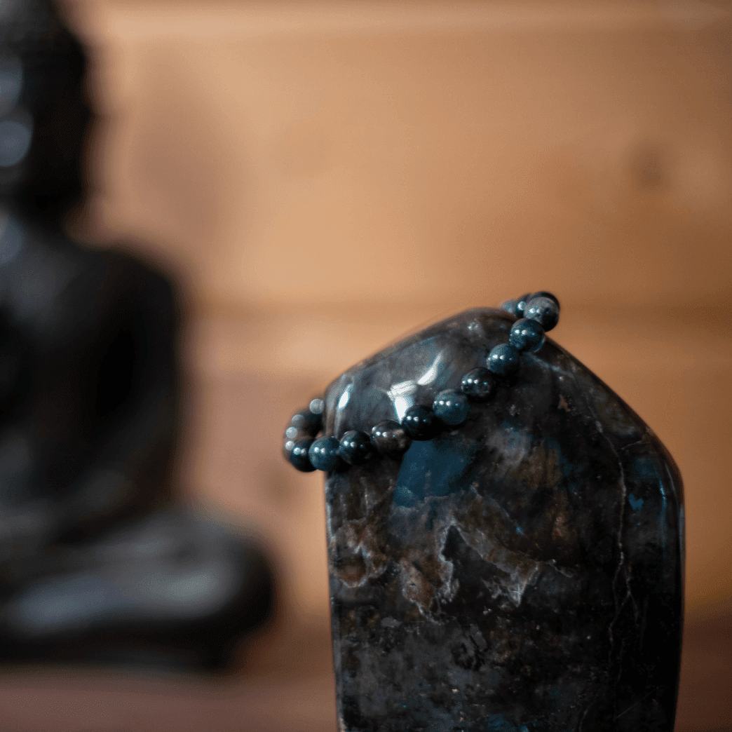 Bracelet Agate mousse - Pierre naturelle de lithothérapie - Chantal Vereyen