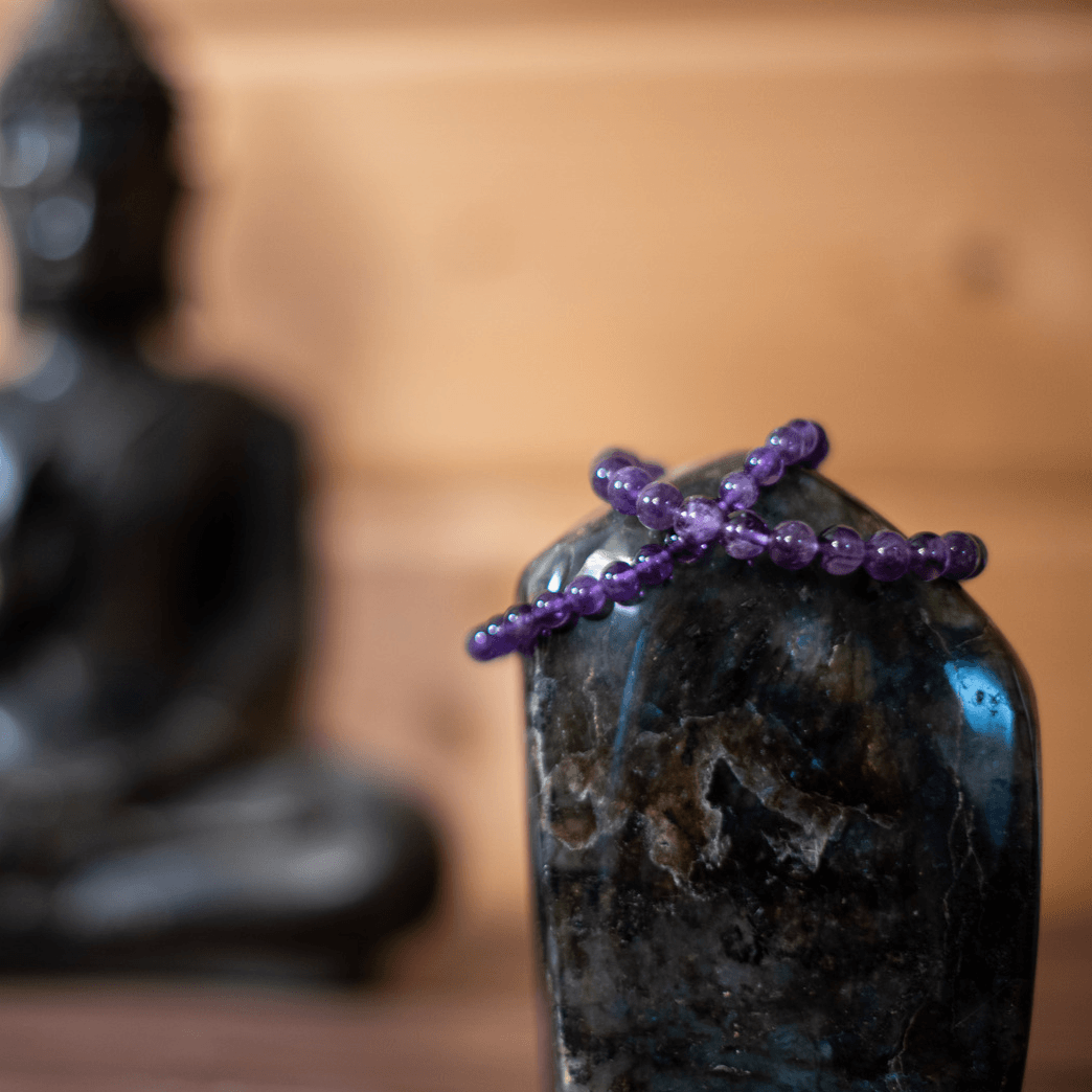 Bracelet Améthyste - Pierre naturelle de lithothérapie - Chantal Vereyen