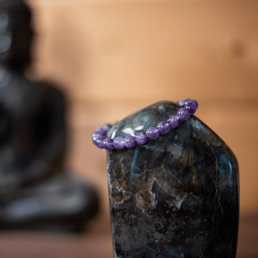 Bracelet Améthyste - Pierre naturelle de lithothérapie - Chantal Vereyen
