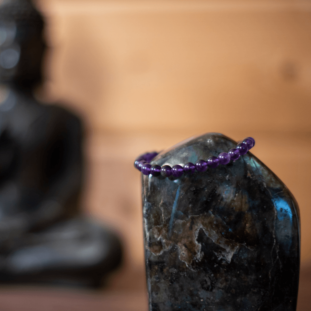 Bracelet Améthyste - Pierre naturelle de lithothérapie - Chantal Vereyen