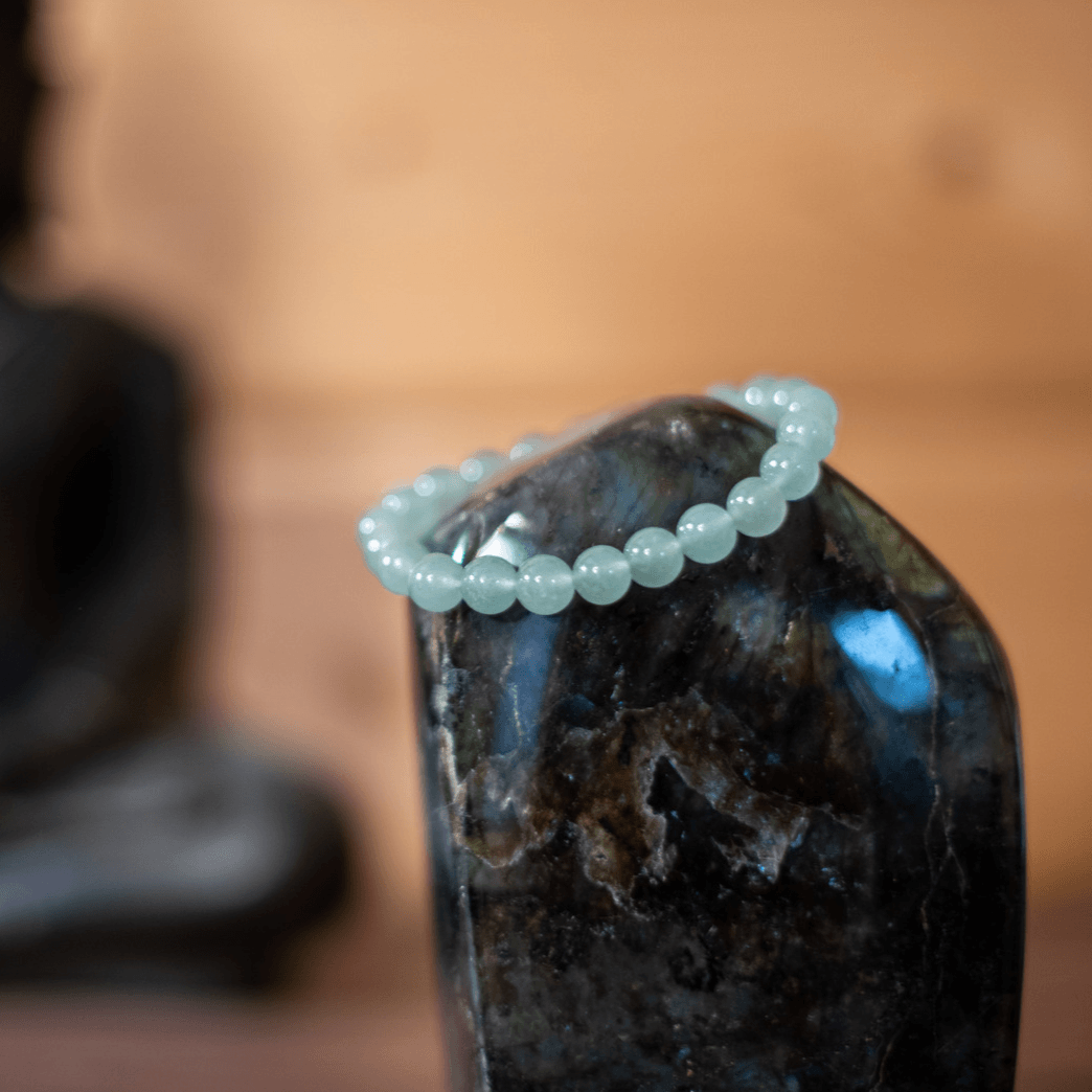 Bracelet Aventurine verte - Pierre naturelle de lithothérapie - Chantal Vereyen