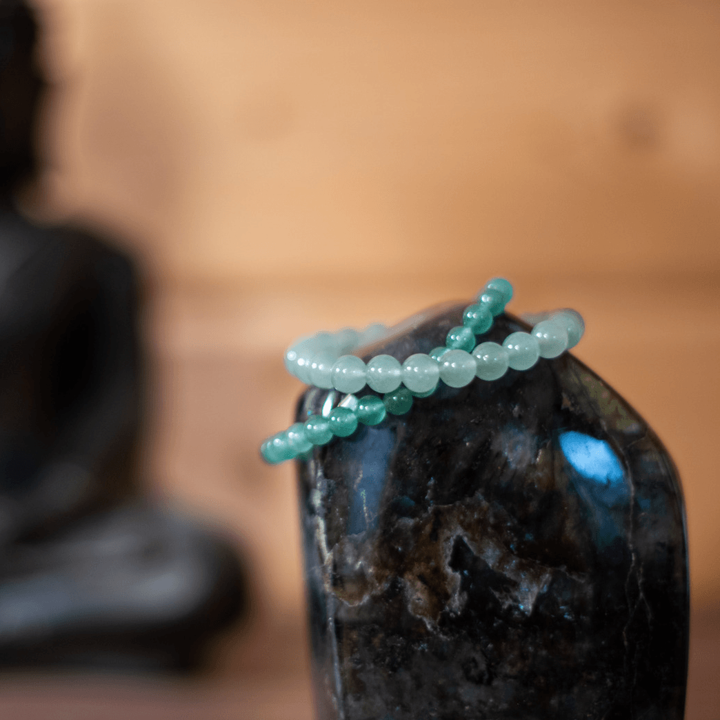 Bracelet Aventurine verte - Pierre naturelle de lithothérapie - Chantal Vereyen