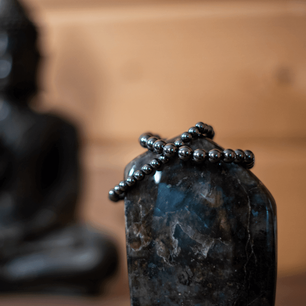 Bracelet Hématite - Pierre naturelle de lithothérapie - Chantal Vereyen