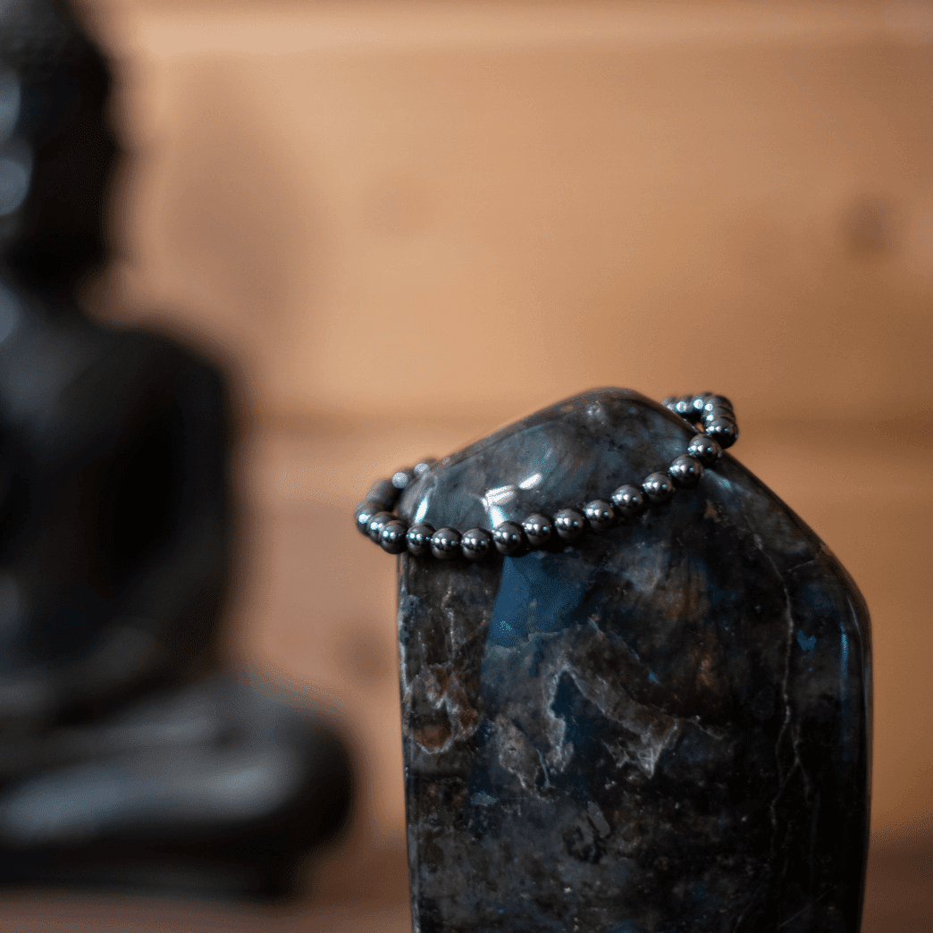 Bracelet Hématite - Pierre naturelle de lithothérapie - Chantal Vereyen