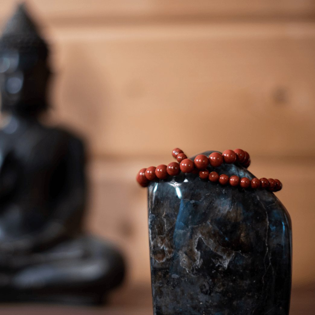 Bracelet Jaspe rouge - Pierre naturelle de lithothérapie - Chantal Vereyen