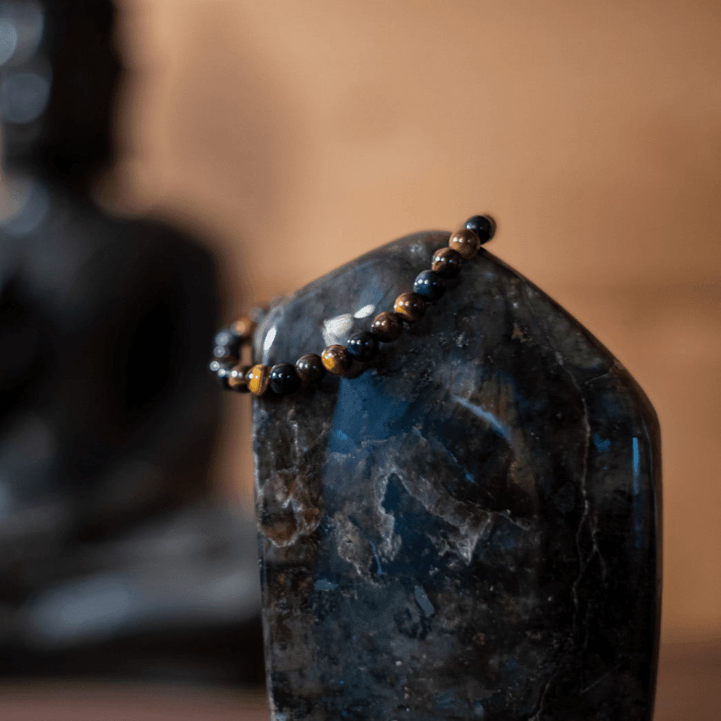 Bracelet Oeil de Tigre, de Taureau et de Faucon - Pierre naturelle de lithothérapie - Chantal Vereyen