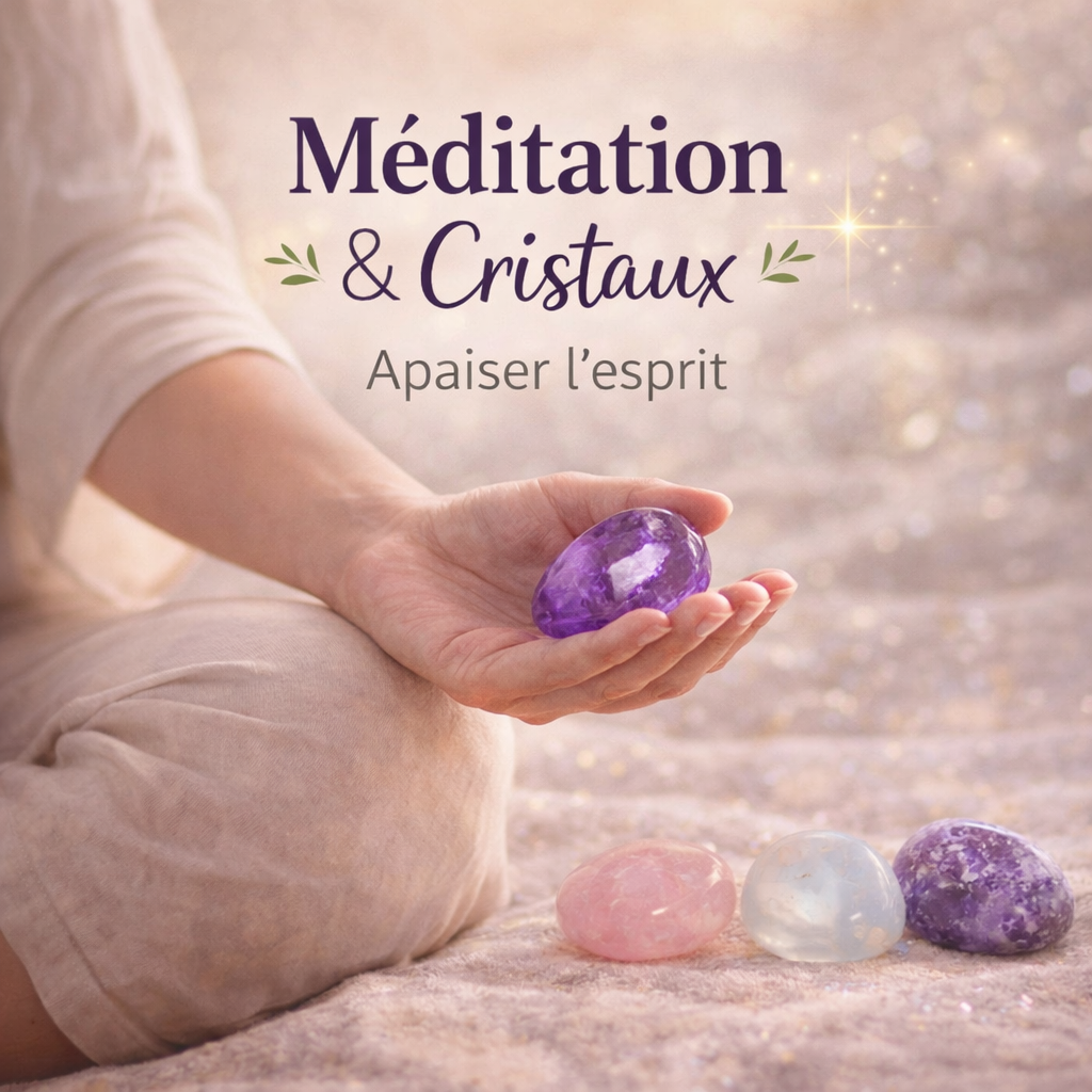 Associer méditation et cristaux pour apaiser l’esprit