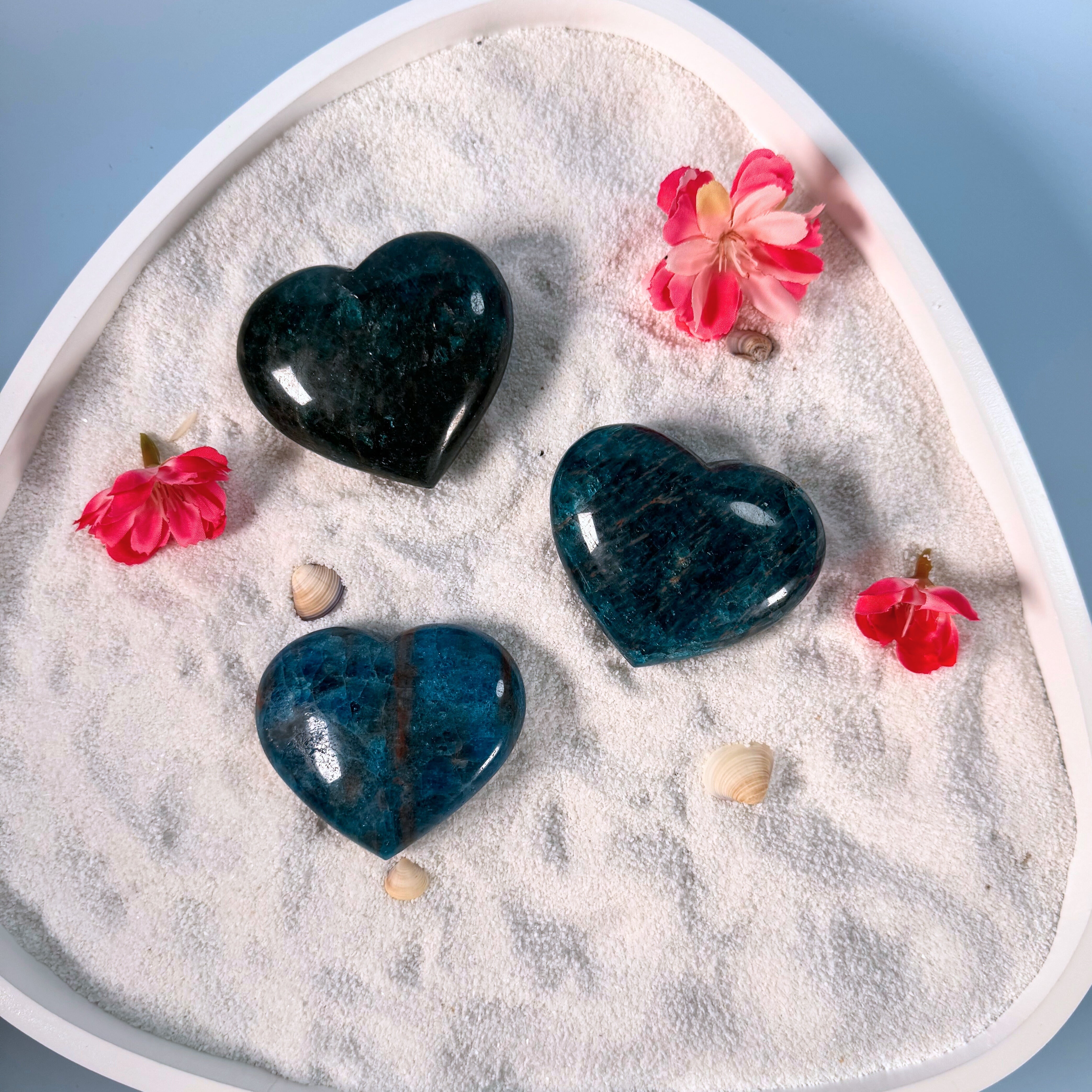 Galet coeur Apatite