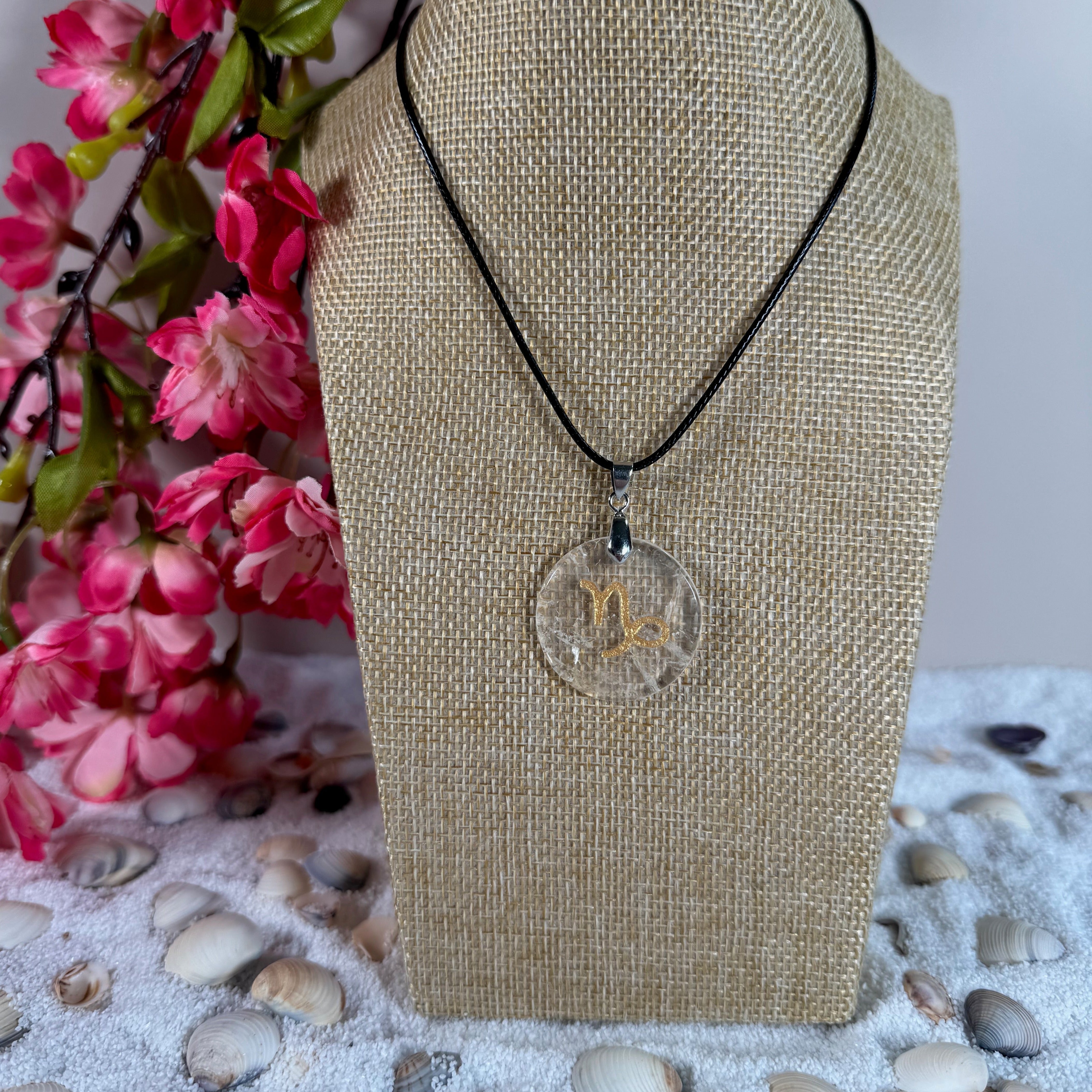 Capricorn Clear Quartz Necklace: Mental Clarity and Determination!