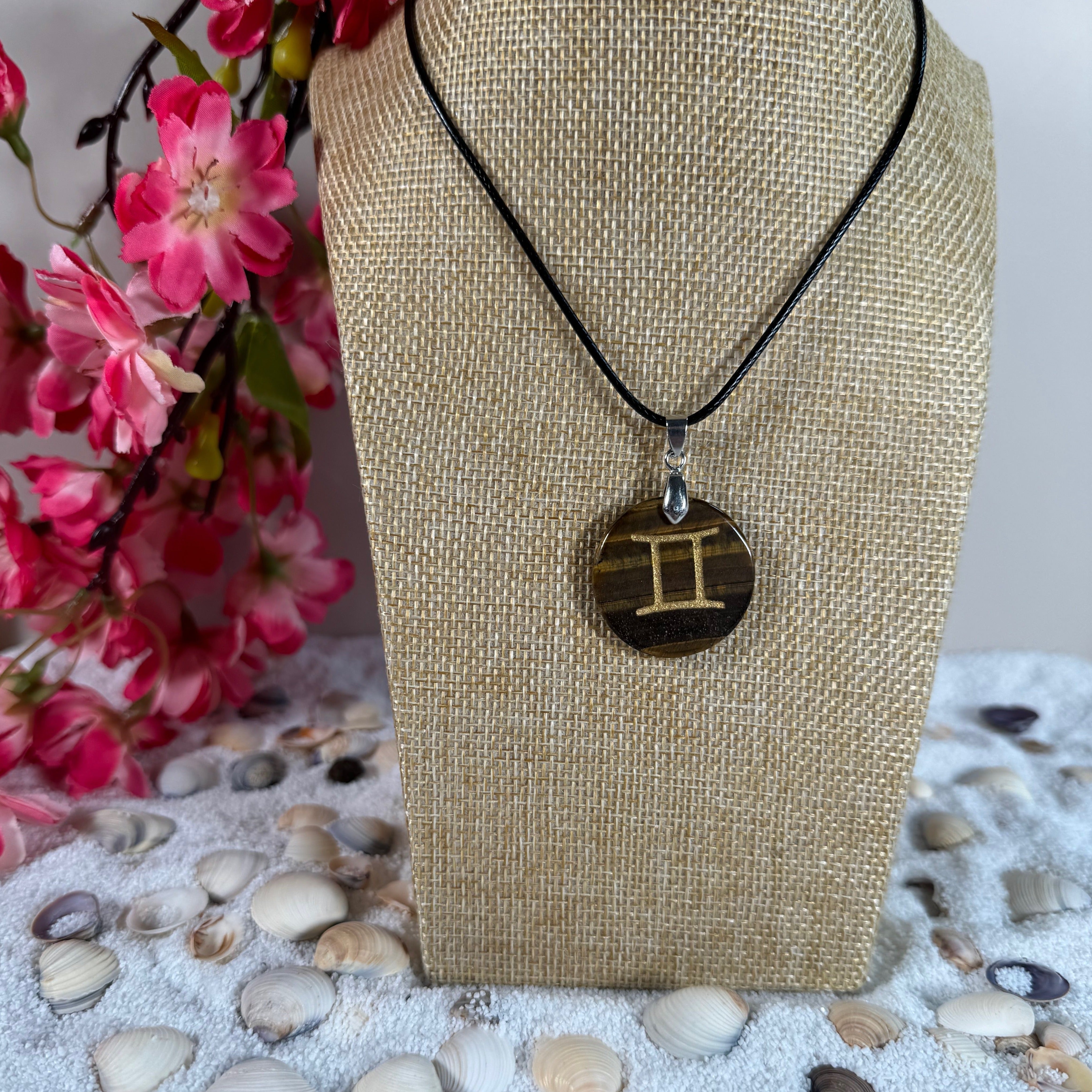 Tiger's Eye Gemini Necklace: Protection and Clarity!