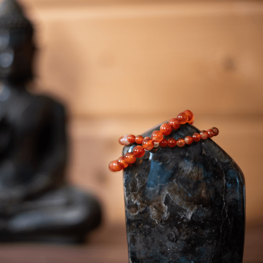 Bracelet Cornaline - Pierre naturelle de lithothérapie - Chantal Vereyen