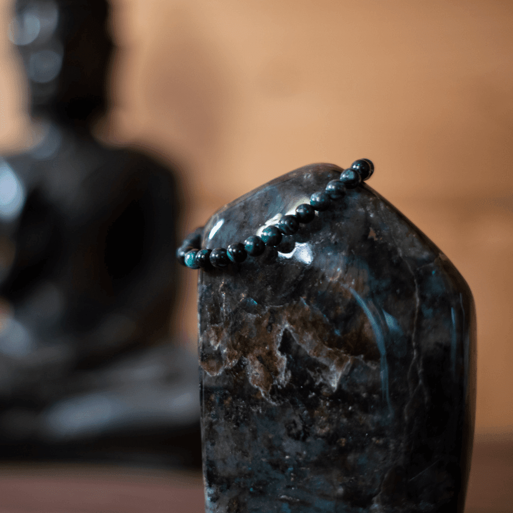Bracelet Émeraude - Pierre naturelle de lithothérapie - Chantal Vereyen